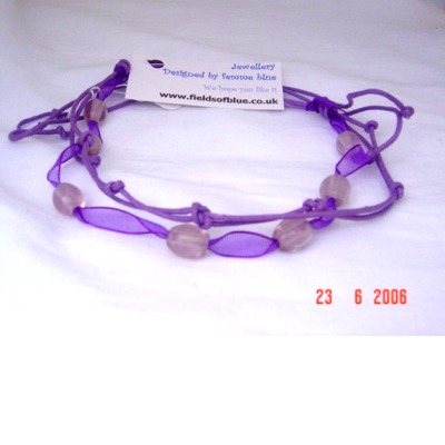 Femme Blue Amethyst Pebble Twist