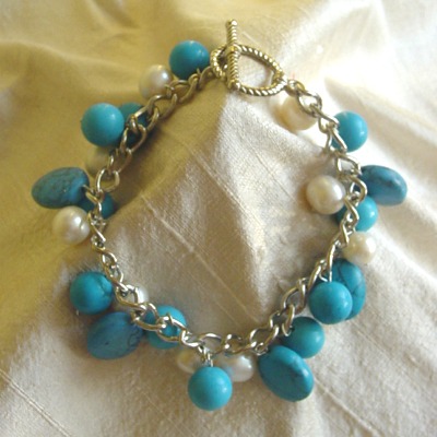 Femme Blue Cote dAzure Charm Bracelet