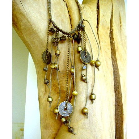 Femme Blue MONEY necklace