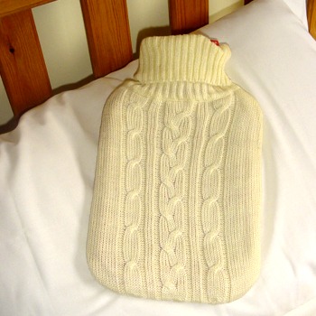 White Jumper Hot Water Bottle