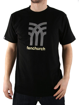 Fenchurch Black Icon Logo T-Shirt