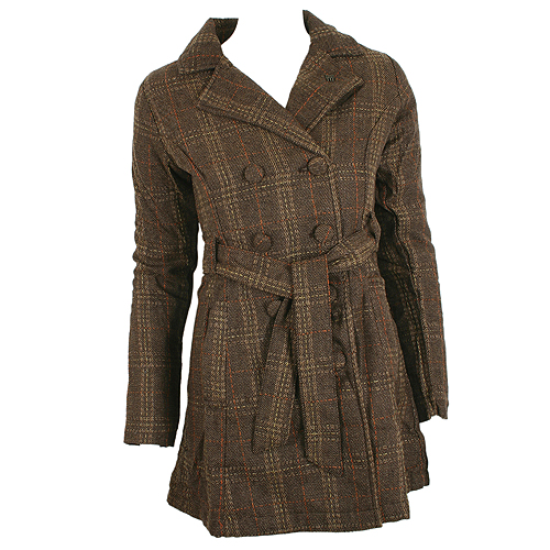 Fenchurch Ladies Fenchurch Lauren Jacket Brown Plaid