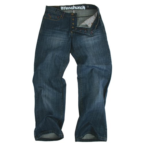 Fenchurch Mens Fenchurch Reese Jean Rinse Blue