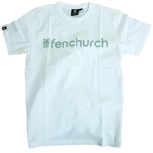 Fenchurch Mens Fenchurch Word Tee White