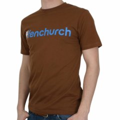 Fenchurch Mens Fenchurch Wordy Tee Cocoa Brown