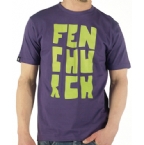 Fenchurch Mens Potato Stamp T-Shirt Purple