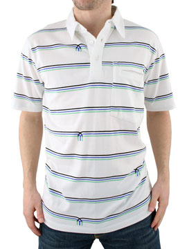 Fenchurch White Crossan Polo Shirt