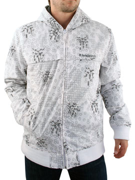 Fenchurch White Jigsaw Hooded Jacket