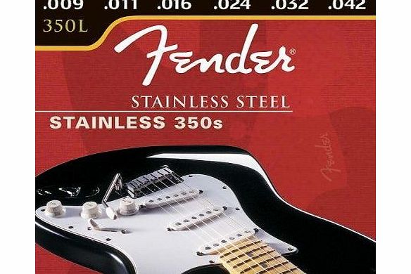 Fender 350 Stainless Steel Ball End Electric Guitar Strings (09-42/10-46)09-42