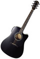 FENDER GLOSS BLACK CUTAWAY GUITAR