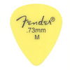 Fender Yellow - Medium .73mm Matte Delrin Pickpacks - (12 in a clamshell)