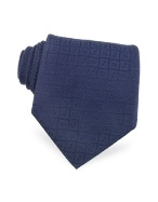 Fendi All Over FF Logo Woven Silk Tie