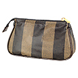 Brown and Tobacco Nylon Cosmetic Case
