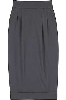 High waisted pencil skirt