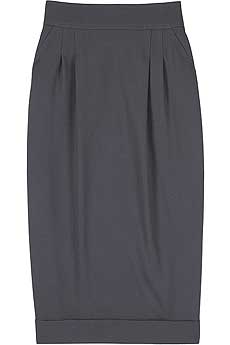 High waisted pencil skirt