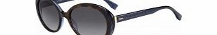 Fendi Ladies FF 0001-S 7OY HD Tortoiseshell Blue
