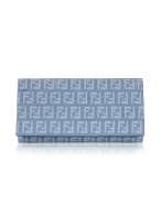 Light Blue Zucchino Flap Wallet