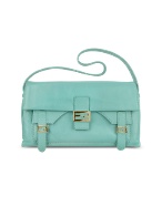 Fendi Turquoise Sweety Sweet Nappa Leather Baguette Bag