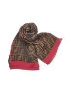 Fendi Zucca Logo Printed Silk Stole