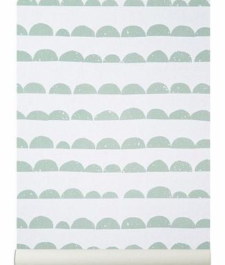 Ferm Living Half-moon Wallpaper - mint green `One size