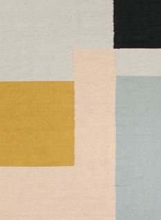 Ferm Living Kelim Rug - Multicoloured Squares - 140x200 cm L