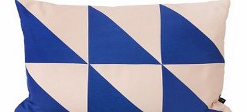 Twin Triangle cushion - blue `One size
