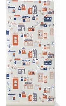 Ferm Living Wallpaper - The village `One size