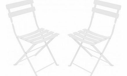 Fermob Set of 2 Tom Thumb chairs White `One size