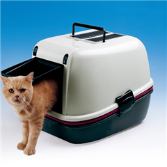 Ferplast Sieving Hooded Cat Litter Tray by Ferplast