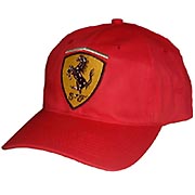 Ferrari Cotton Scudetto Cap Red