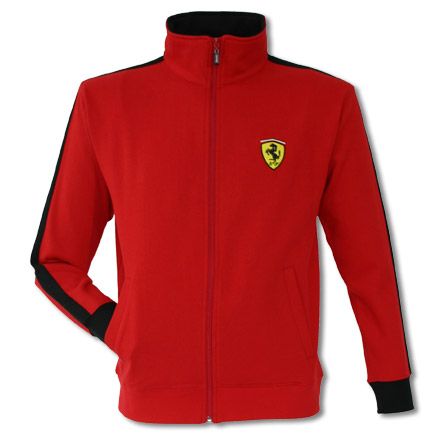 Ferrari duo zip through sweatshirt red/black