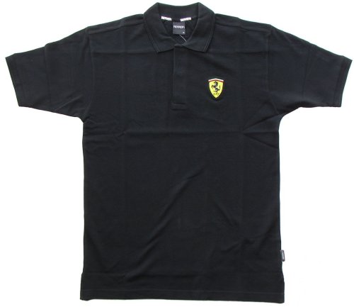 Ferrari Essential Scudetto Polo Shirt Black
