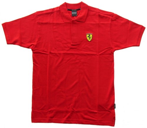 Ferrari Essential Scudetto Polo Shirt Red