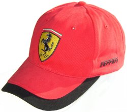 Ferrari Duo Colour Scudetto Cap Red / Black