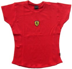 Ferrari Ladies Scudetto Contour Top (Red)
