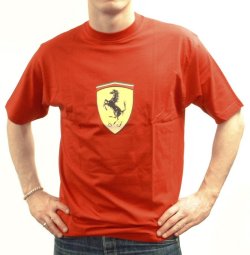 Ferrari Ferrari Large Scudetto Badge T-Shirt (Red)