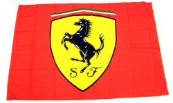 Ferrari Medium Scudetto Flag