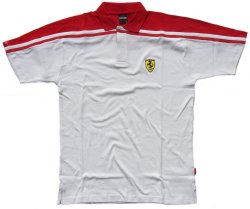 Ferrari Ferrari Shoulder Stripe Polo