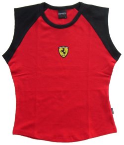 Ferrari Ferrari Sleeveless Scudetto Duo Top Red