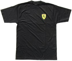 Ferrari Ferrari Small Scudetto Badge T-Shirt (Black)