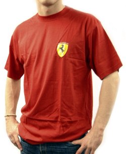 Ferrari Small Scudetto Badge T-Shirt (Red)