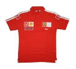 Ferrari FILA Short Sleeve Polo Shirt