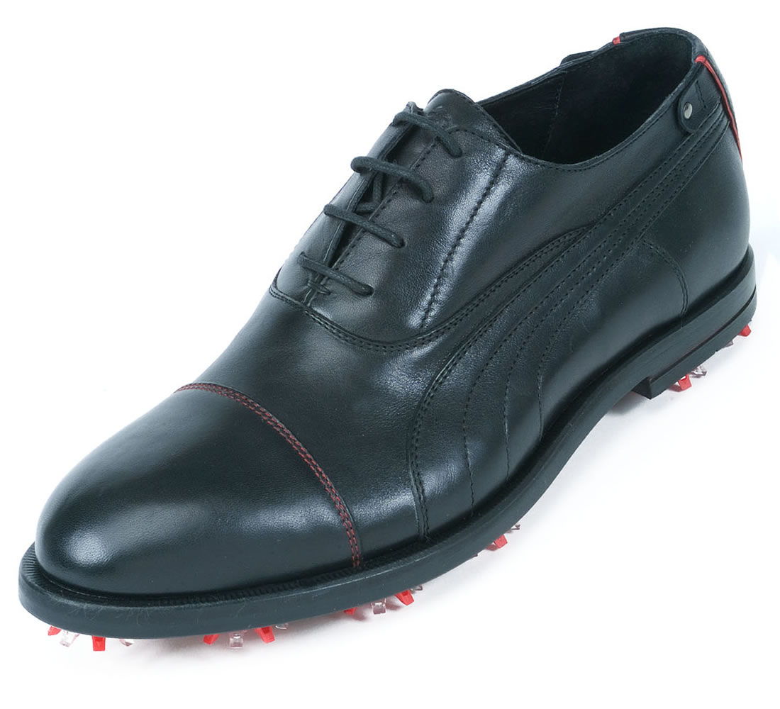 Golf Collection Leather Shoe Black