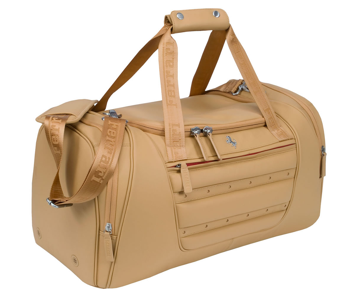 Ferrari Golf Collection Luxury Duffel Natural