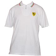 Ferrari Italian Tipped Zip Polo