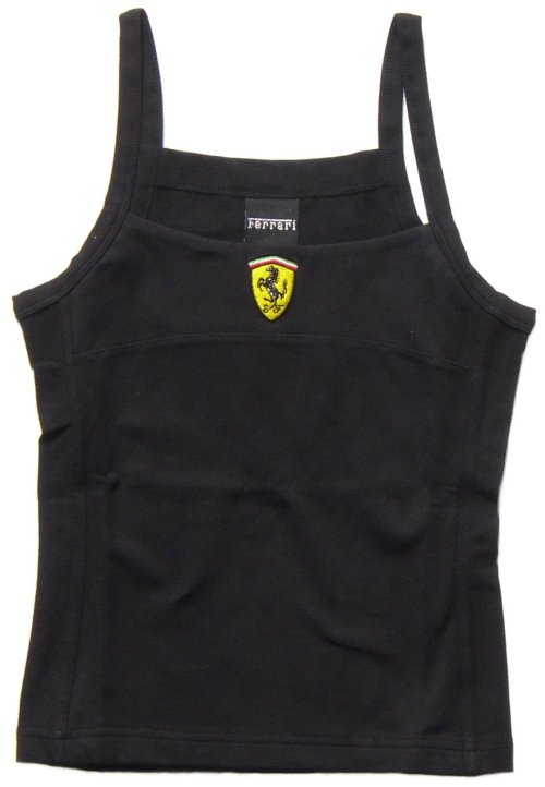 Ferrari Ladies Contrast Vest Black