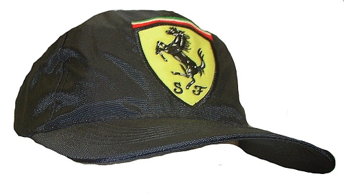 Ferrari Nylon Black Scudetto Cap