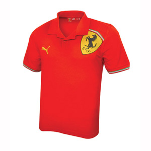 ferrari Puma graphic polo - Red
