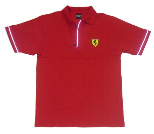 Ferrari Red Reflective Polo Shirt