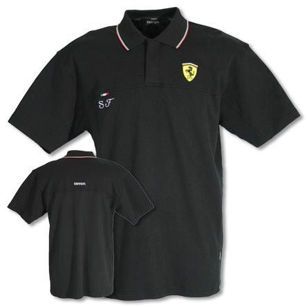 Ferrari Tri Colour Polo Black